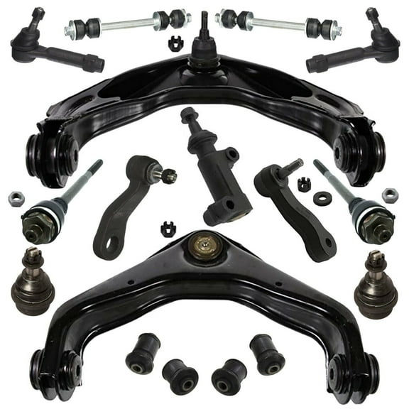 17 Pc Complete Suspension Kit Control Arms, Tie Rod Ends, Ball Joints & Sway Bars Fits select: 1999-2000 CHEVROLET SILVERADO, 2000 CHEVROLET SUBURBAN