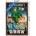 thumbnail image 2 of Minecraft - Beware Of The Dark Wall Poster with Magnetic Frame, 22.375" x 34", 2 of 4