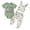 R8-Green, variant on Preemie Baby Boy Clothing Infant Boy's Outfit Sets 3-Piece Romper Pants and Hat 0-18Months Newborn Summer Fall Wear Outfits (Sizes 6-9 Months,Green)
