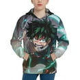 thumbnail image 4 of My Hero Academia Hoodie 3D Print Pullover Hooded Long Sleeve Sweatshirts Tops Blouse with Pocket for Boys Girls Large, 4 of 7