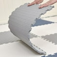 thumbnail image 5 of Soft Foam Play Mat Crawling Pad Interlocking Puzzle Mat with Edges White Gray 24Pcs, 5 of 5