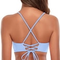 thumbnail image 6 of RELLECIGA Women's Strappy Longline Triangle Bikini Top, 6 of 7