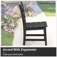 thumbnail image 6 of Dycanpo Patio Dining Chairs Set of 4, Weather Resistant Outdoor Chairs, HDPS - Black, 6 of 7