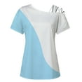 thumbnail image 4 of Camiseta sin tirantes con estampado de amor de manga corta y cuello redondo de verano para mujer Blusas OAVQHLG3B Store  lin121212, 4 of 5