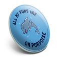 thumbnail image 2 of All My Puns Are On Porpoise Purpose Funny Humor Metal 1.1" Tie Tack Hat Lapel Pin Pinback, 2 of 5