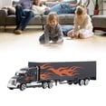 thumbnail image 4 of Container Truck Model Lifelike Alloy Container Truck Toy Decorative Boys Kids Transport Truck Model For Parent Children Interaction, 4 of 5
