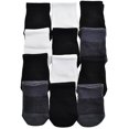 thumbnail image 2 of 6 Pairs Half Socks Mules Clogs Invisible No Show Cotton Liner Assorted One Size, 2 of 6