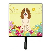 Carolines Treasures BB6031SH4 Easter Eggs Russian Spaniel Leash or Key Holder 7Hx4.25W multicolor