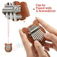 thumbnail image 4 of KEINXS 3 Pack Finger Piano Gift Mini Thumb Piano with 8 Key Finger Thumb Piano Portable Mini Pocket Kalimba Cute Heart Oval Bear Kalimba Small Hand Piano for Kid Adult Christmas Musical R, 4 of 6