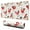 White Chicken Folk, variant on Long Mouse Pads for Desk,Red Chicken Pattern Desk Mats on Top Of Desks, Desk Mouse Pad Extra Large with 3mm Non-Slip Base and Stitched Edge for Gaming,Office,Work,Home 47.3x23.6in