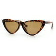 thumbnail image 5 of Womens Triangle Gothic Fashion Cat Eye Plastic Retro Sunglasses Tortoise - Brown, 5 of 8