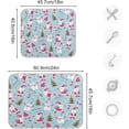 thumbnail image 3 of SKYSONIC Cute Christmas Santa Snowman Christmas Tree Dish Drying Mat for Kitchen Counter Foldable Absorbent Dish Drainer Farmhouse Dish Mats Drying Pad Dish Drainer Rack Mats for Counter 16x18, 3 of 6