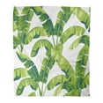 thumbnail image 1 of ASHLEIGH Throw Blanket 50x60 Inches Leaf Tropical Pattern with Banana Leaves Palm Exotic Foliage Floral Aloha Beach Warm Flannel Soft Blanket for Couch Sofa Bed, 1 of 1