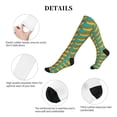 thumbnail image 5 of Lsque Hot Dogs 8 Pattern Sport Compression Socks for Men & Women 15-20 mmHg Knee High Nurse Pregnant Running Medical and Travel Athletic, 5 of 6