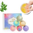 thumbnail image 1 of Bombas de baño para pies JM 12 piezas sales para remojo de pies aceites esenciales ricos kit de spa para el cuidado de los pies, 1 of 5