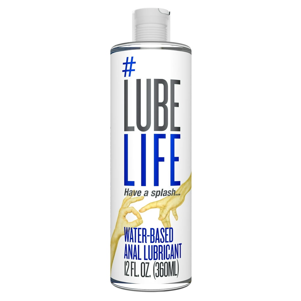 LubeLife H2O Anal Lubricant, 12 Ounce Backdoor Lube for Men, Women and