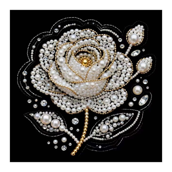 Gardjoe Pearl Painting Kits for Adults,5D Diamond Art Pearl Painting Kits for Beginner,DIY Crystal Rhinestones Diamond Painting for Home Wall Decoration