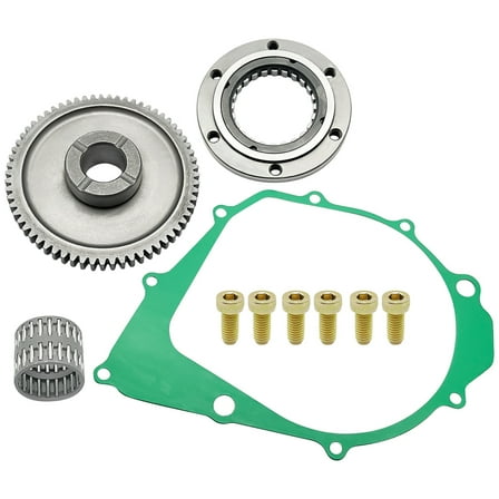 M MATI Starter Starting Clutch One Way Gear Bearing Gasket for Yamaha Warrior Raptor Big Bear 350 Kodiak 400 Moto-4 350