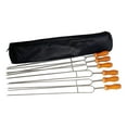 thumbnail image 4 of koolsoo 6Pcs Roasting Forks BBQ Skewers Barbecue Forks BBQ Meat Fork Campfire Fork for, 4 of 8