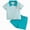 Light Green, variant on Toddler Clothing Soft Breathable Polo Shirt & Shorts Set 2-Piece for Easter Playdates