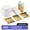 Gold, variant on 350 Piece Silver Dinnerware Set 50 Guest-100 Silver Rim Plastic Plates-50 Silver Plastic Silverware-50 Silver Plastic Cups-50 Linen Feel Silver Paper Napkins,FOCUSLINE Disposable Dinnerware Set