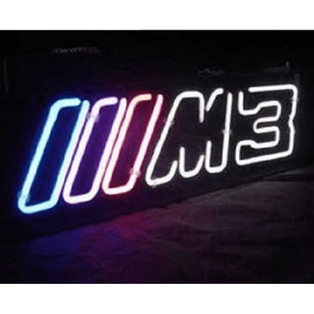 Queen Sense 17"x14" BMW M3 Neon Sign Man Cave Pub Bar Wall Decor Artwork Handmade Neon Light 117BMWM3