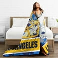 thumbnail image 4 of Los Angeles Flannel Throw Blanket ，Football Style Pride Paint Travel Blanket Gifts for Men Women Boy Decor Sofa Bed 60"x80", 4 of 6