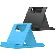 [2 Pack] Hianjoo Phone/Tablet Stand, Multi-Angle Portable Foldable Desktop Holder Stand Compatible for Smartphone,
