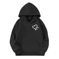thumbnail image 5 of UACY Girls Preppy Heart Sweatshirts Oversized Pullover Sweatshirt Kids Fall Winter Long Sleeve Cute Prints Trendy Hoodies (Black, 9-10 Years), 5 of 8
