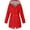 Red, variant on WTOBBY Women Solid Rain Jacket Outdoor Waterproof Hooded Windproof with Zipper, 3-in-1 Design for Hiking Suit and Mountaineering,Blue M