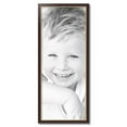 thumbnail image 2 of ArtToFrames 16" x 40" Mahogany and Gold Slope Picture Frame, 16x40 inch Brown MDF Poster Frame (WOM-4447), 2 of 8