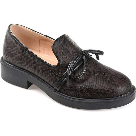 Journee Collection Womens Tru Comfort Foam Eilien Flat 9 Snake