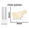 thumbnail image 2 of Unfinished Wood Slovenia Country Shape - European Country Craft - up to 46" DIY 18" / 1/2", 2 of 4