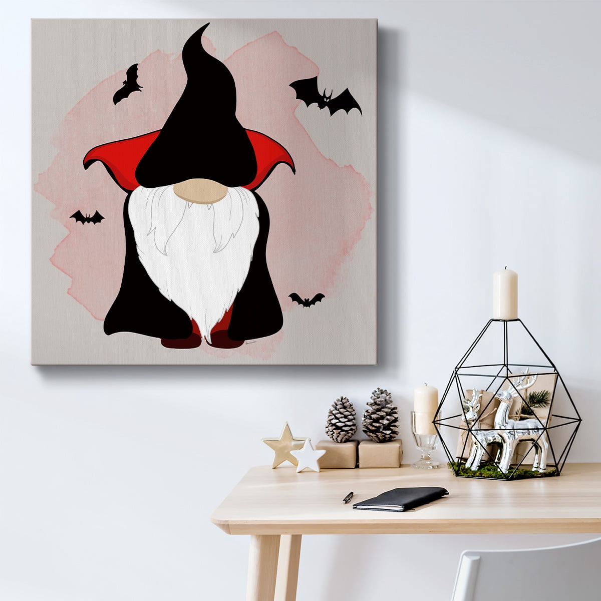 Dracula Gnome- Gallery Wrapped Canvas