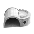 thumbnail image 3 of Túnel para gatos plegable, portátil, interactivo, para rascar, moderno y elegante Gris, 3 of 8