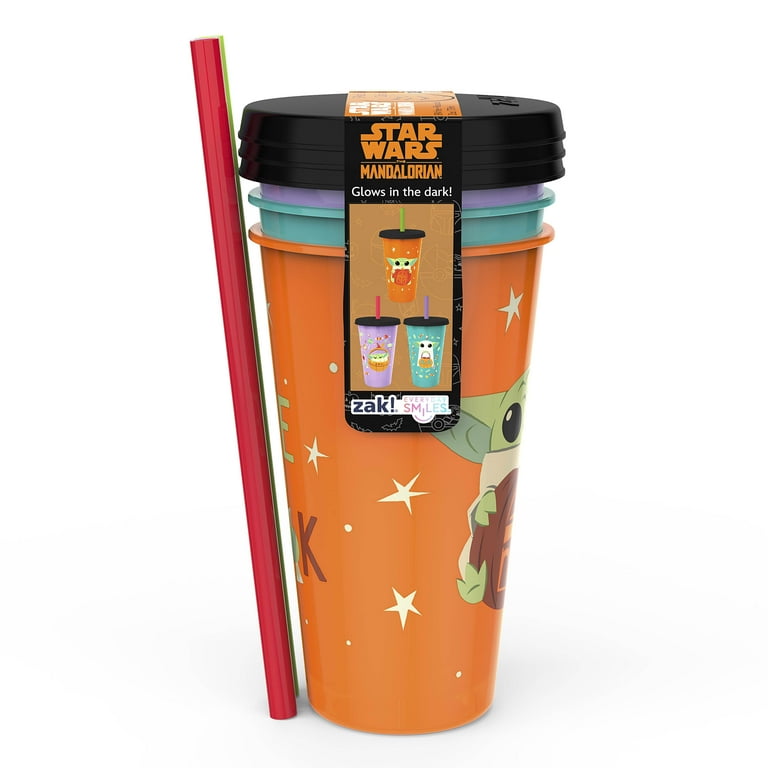 Funky Star Wars The Child Baby Yoda 16 oz. Sports Tumbler with Lid and Straw