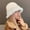 Beige, variant on AOOCHASLIY Winter Hat Women's Style Winter Knitted Plush Hat Warm and Versatile Bucket Hat