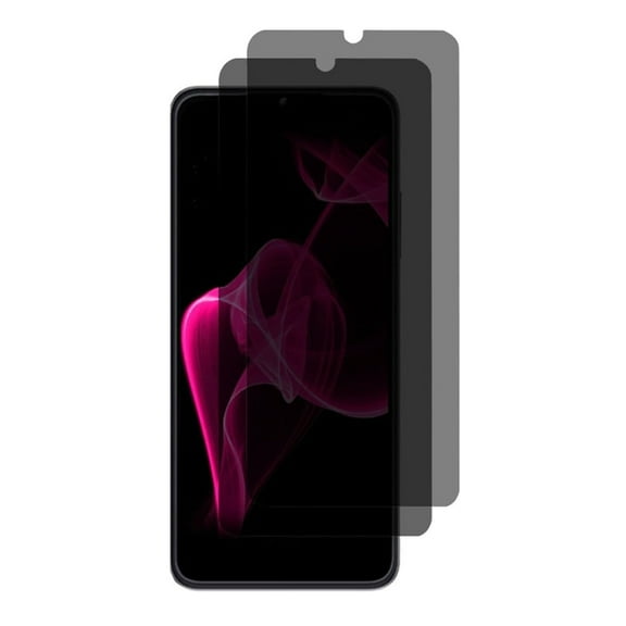 VIESUP 2PACK Screen Protector Compatible with T-mobile Revvl 6X Anti-spy , Easy Installation Anti-Scratch Privacy Protective Glass (Not Fingerprint Unlock Support)