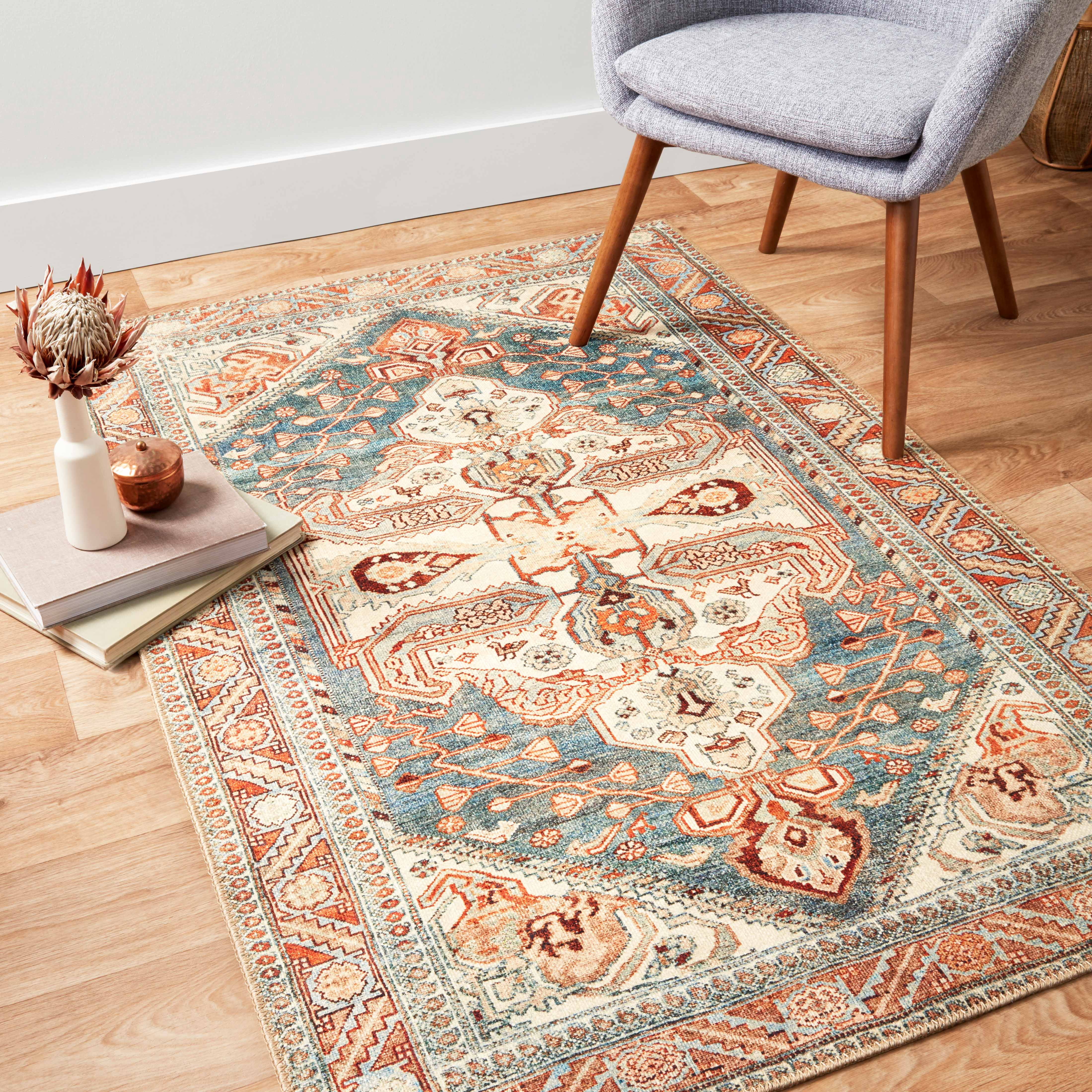Echo Loom Grand Havana Ocean / Spice 2'-0" x 5'-0" Accent Rug