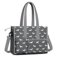 thumbnail image 2 of Teacher Tote Bag,Dachshund Teacher Utility Tote Bag,Large Work Tote Bags for Women with Multiple Pockets,Top Zipper Closure,13.8x10.6x6.7 Inch, 2 of 5