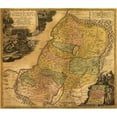 thumbnail image 2 of Vintage Maps 17x15 Black Modern Framed Museum Art Print Titled - Judea and Palestine Ancient, 2 of 4