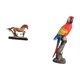 thumbnail image 5 of Figura de caballo,Figura coleccionable de caballo en miniatura,Figura de loro,Estatua de loro,escultura animal,figura de loro,Adorno de escritorio,estatua de jardín coleccionable, 5 of 8