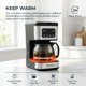 thumbnail image 3 of Cafetera Nehilumn programable de 5 tazas con filtro reutilizable, 3 of 8