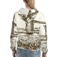 thumbnail image 7 of Sikiie Dutch Windmill Women's Casual Hoodies Long Sleeve Lightweight Pullover Tops Loose Sweatshirt-XX-Large, 7 of 7
