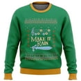 thumbnail image 1 of Majoras Mask Seamless Pattern Legend Of Zelda Ugly Christmas Sweater Gift Santa Claus Pullover Men 3, 1 of 2