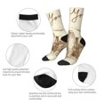 thumbnail image 4 of Balery New York Calcetas Largas con Estampado para Hombre y Mujer – Suaves y Transpirables, Talla Única (US 5-11), 4 of 6