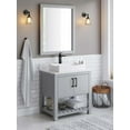 thumbnail image 3 of Miseno MVS-NP-01141-NODRAIN 21-3/4" Rectangular Porcelain Vessel Bathroom Sink - Polished White, 3 of 9