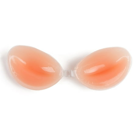 Reusable Push Up Sticky Adhesive Bra Pasties Nipple Covers Invisible Backless Strapless Bra for Women Powodzenia