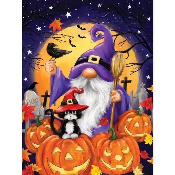 Bits and Pieces Halloween Gnome Jigsaw Puzzle 1000 Piece 20" x 27"