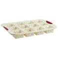 thumbnail image 3 of Trudeau Structure Silicone 12 Cavity Mini Brownie Pan, Confetti/Fuchsia, 3 of 4